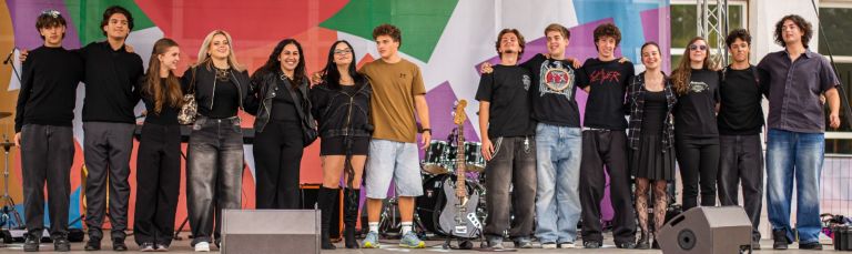 Iskolánk két zenekara a FestiFall színpadán